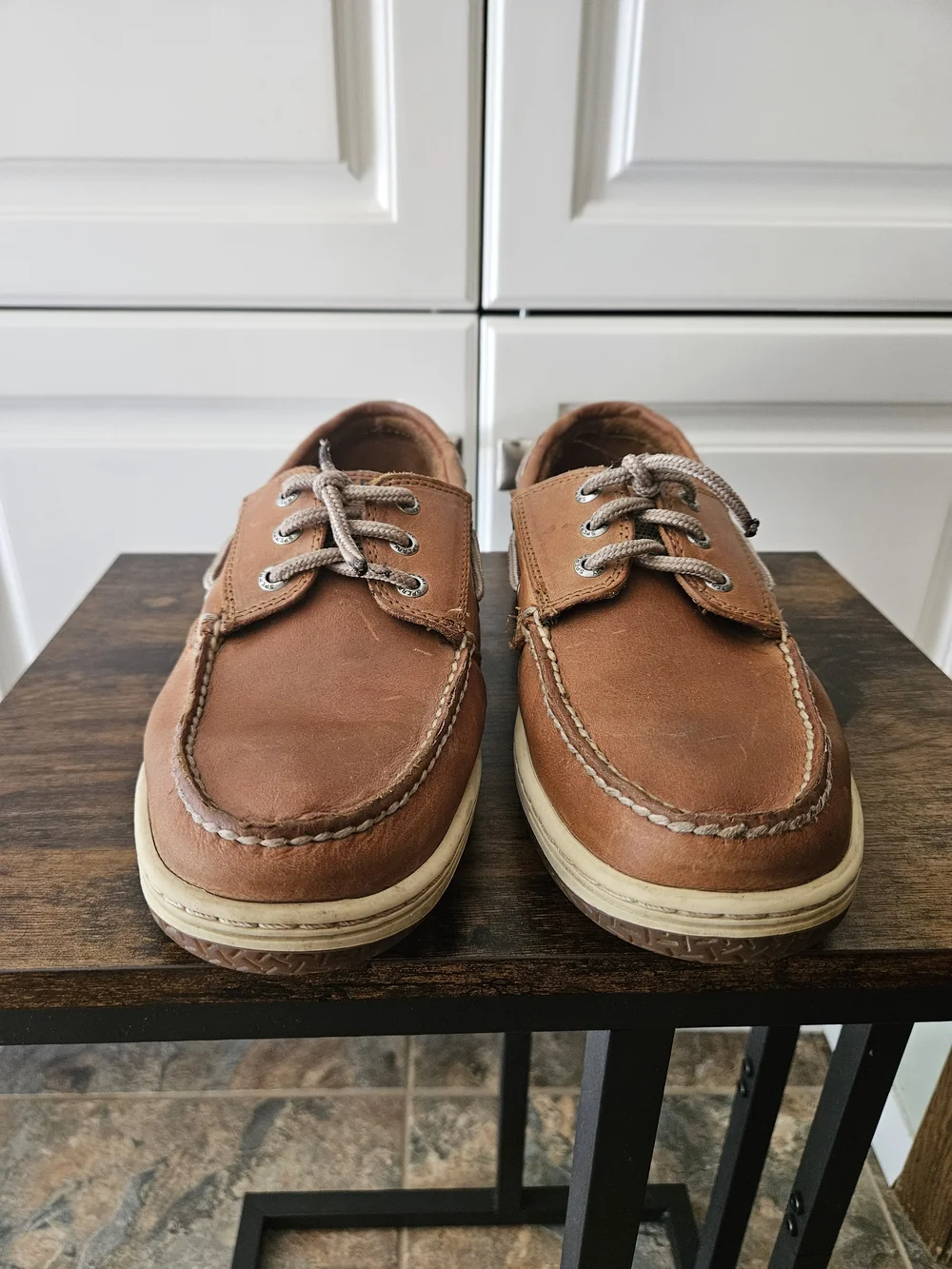 Sperry Billfish Cognac Leather Boat Shoes Preppy Nautical Old Money Casual Sport